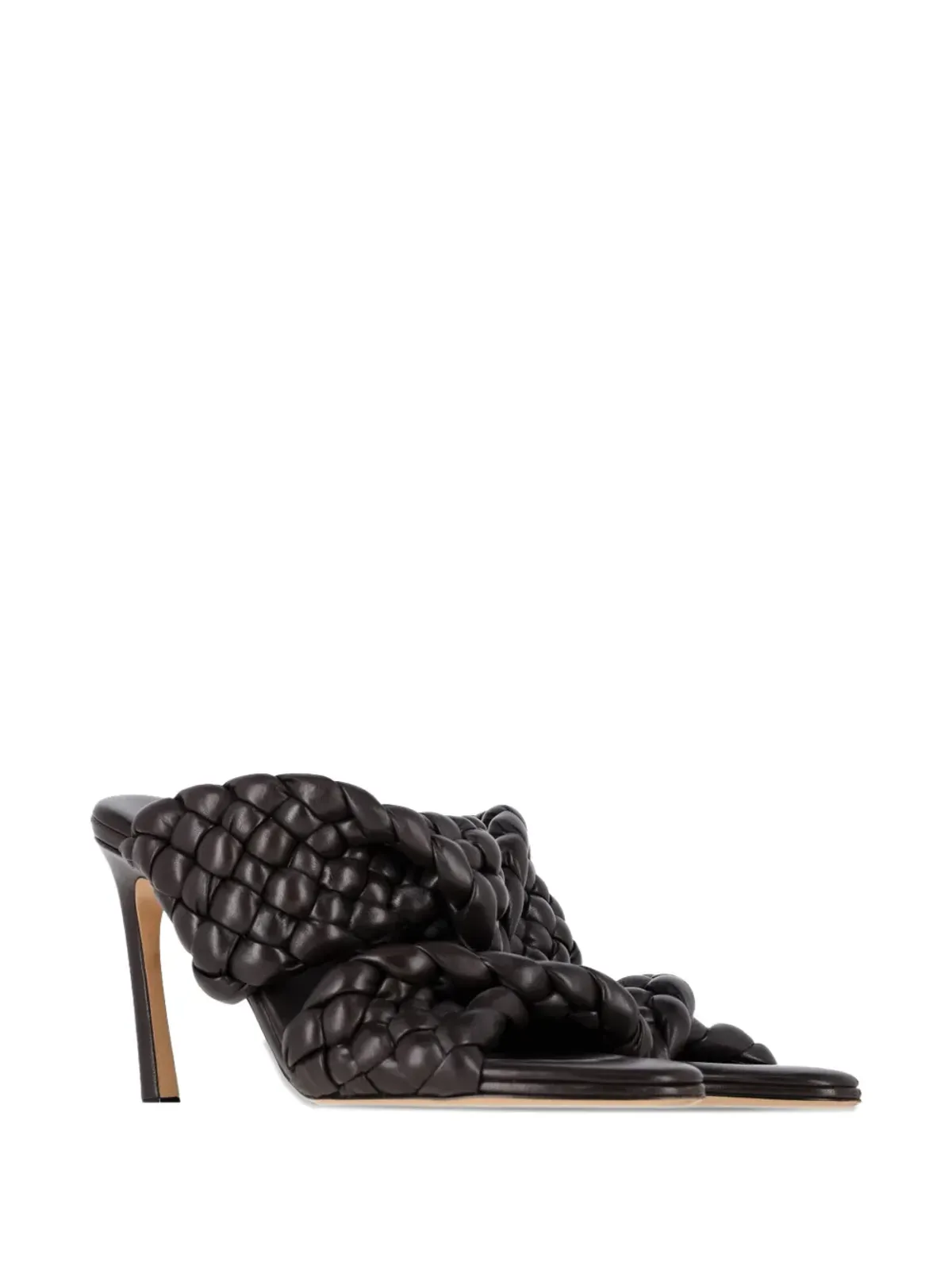 Bottega Veneta Pre-Owned イントレッチャート・ストレットサンダル - ブラウン - 画像2