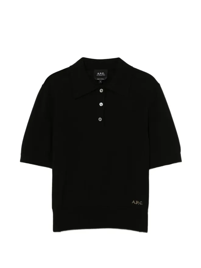 A.P.C. A.P.C. ロゴ刺繍ポロトップの商品画像