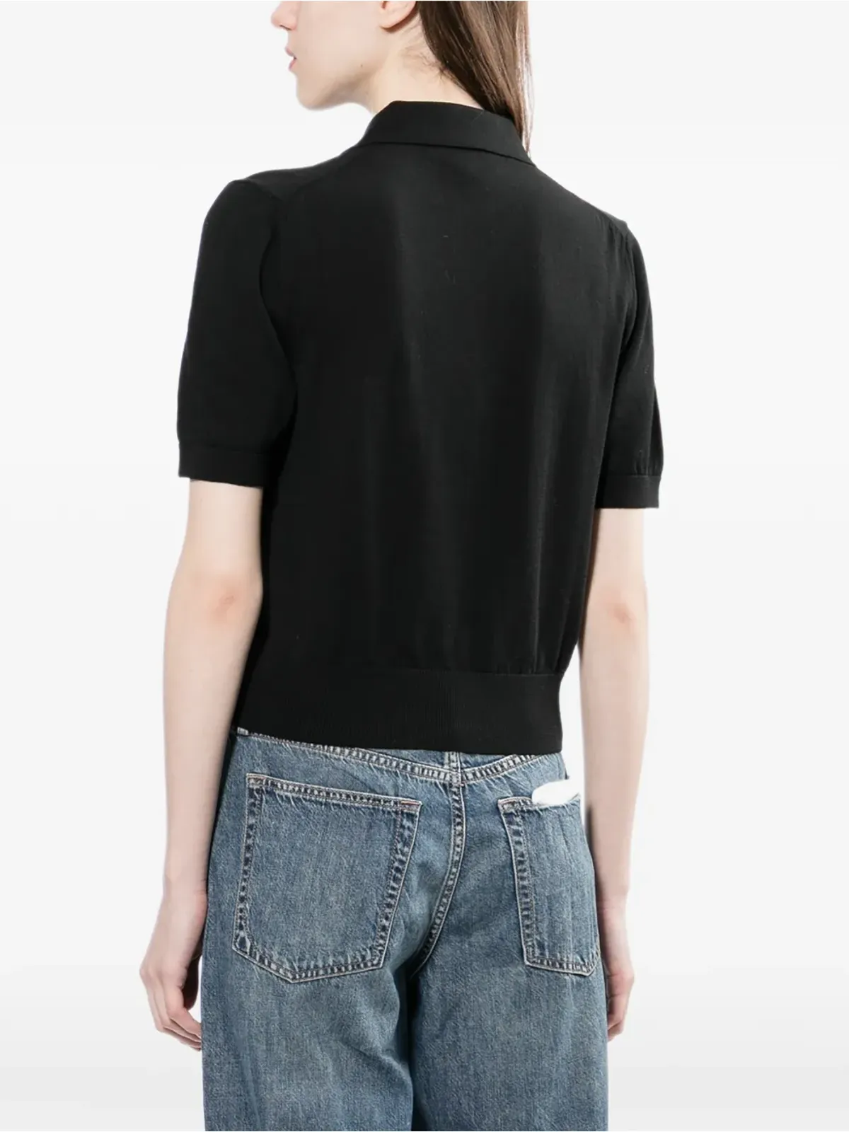 A.P.C. ロゴ刺繍ポロトップ - 画像4