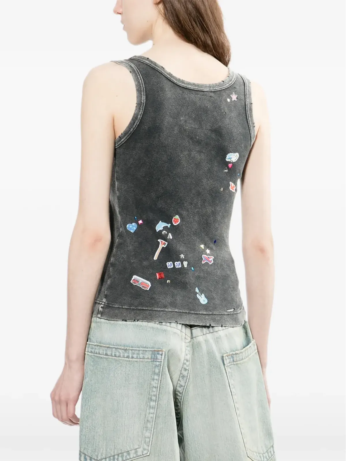 Maison MIHARA YASUHIRO グラフィックプリント タンクトップ - 画像4