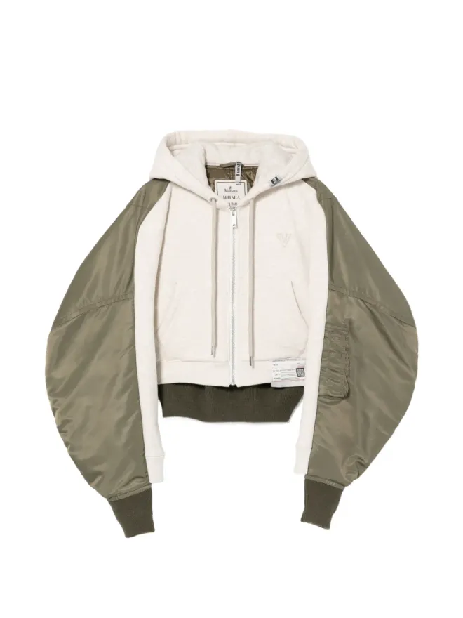 Maison MIHARA YASUHIRO Maison MIHARA YASUHIRO ロゴパッチ付きフードジャケットの商品画像