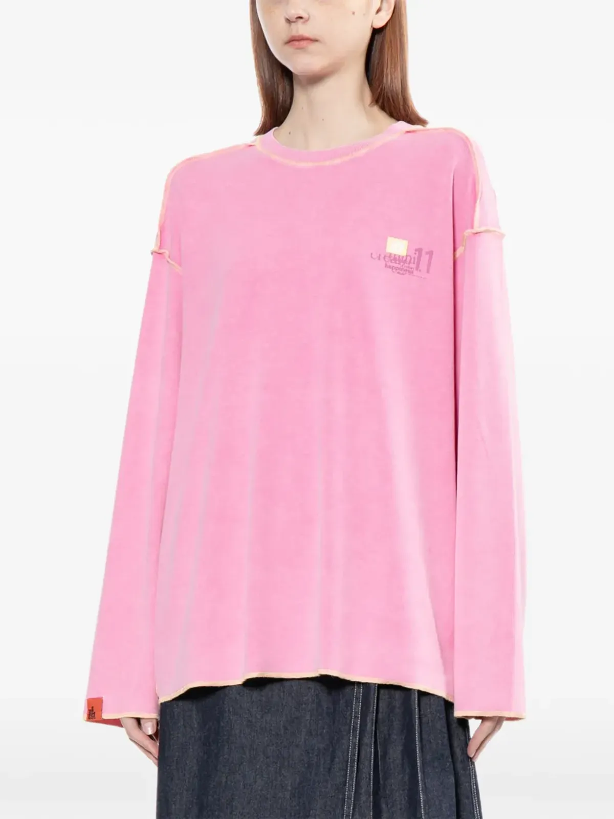 Mini Cream ロゴ入りスウェットシャツ - 画像3