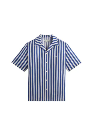 KITH Thompson ストライプ キャンプカラーシャツ - ブルー - サムネイル1