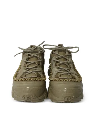 Burberry Pre-Owned アーサー レザー スニーカー - サムネイル4