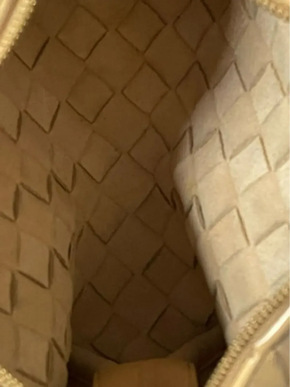 Bottega Veneta ビンテージ イントレッチァート ループ カメラ ミニバッグ（ニュートラルカラー） - 画像5