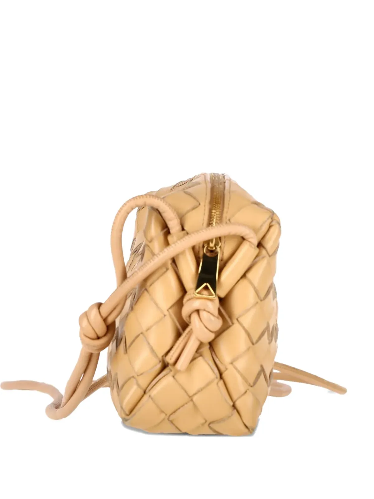 Bottega Veneta ビンテージ イントレッチァート ループ カメラ ミニバッグ（ニュートラルカラー） - 画像3