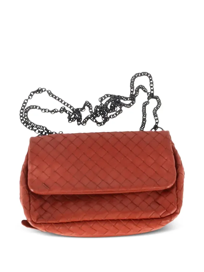Bottega Veneta Pre-Owned Bottega Veneta Baby Olimpia ウーブンチェーンショルダーバッグの商品画像