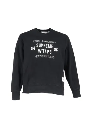 Supreme クルーネック スウェット ブラック - サムネイル1
