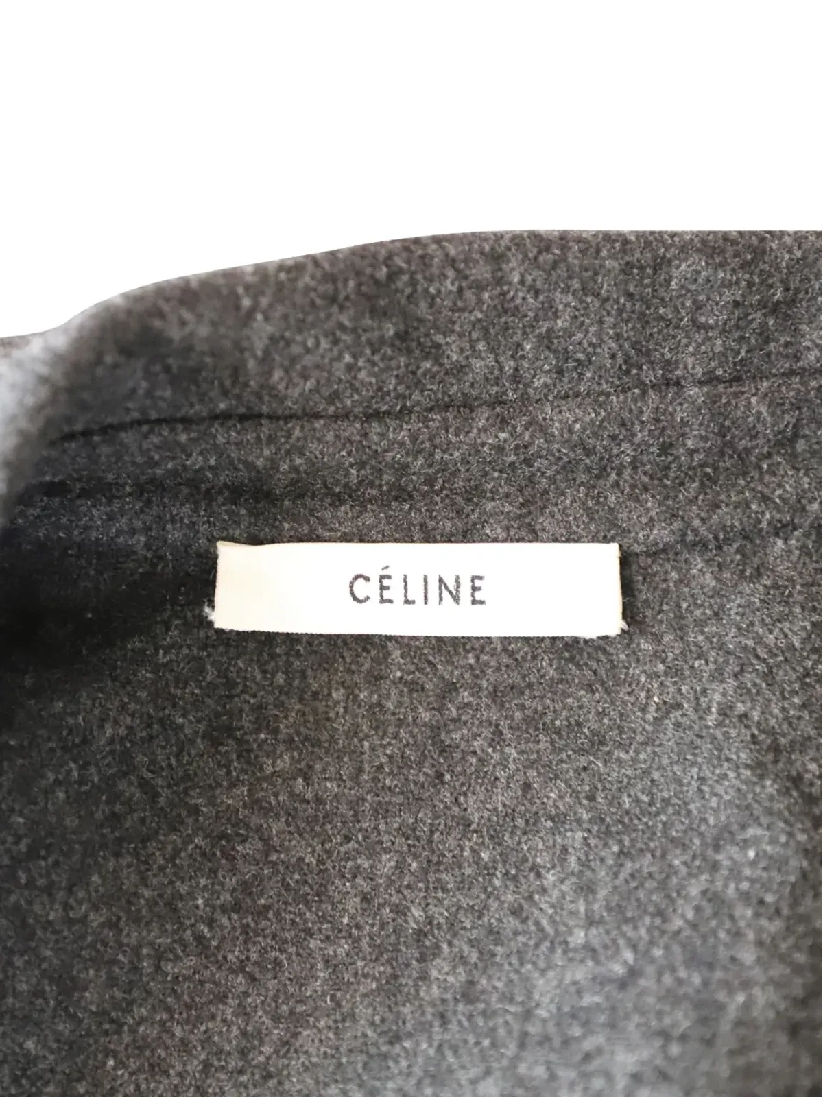 Celine ビンテージ アシンメトリック ボタンディテール コート - 画像4