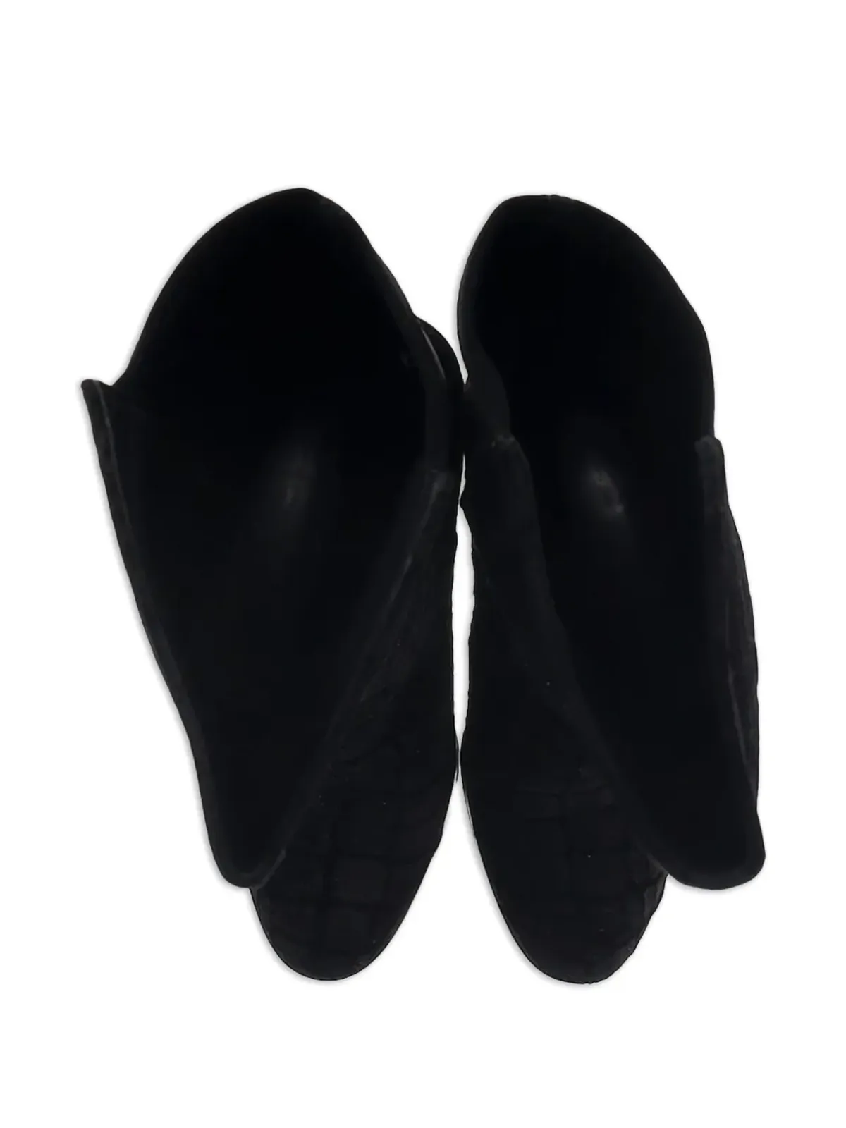 Stuart Weitzman crocodile-effect boots - Black - 画像5