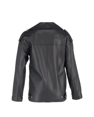 Burberry Pre-Owned レザーバイカージャケット - サムネイル2