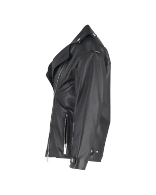 Burberry Pre-Owned レザーバイカージャケット - サムネイル3