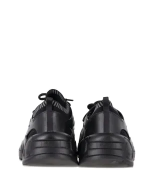 Ferragamo Pre-Owned ライントップ カットアウトディテール レザー スニーカー - ブラック - サムネイル3
