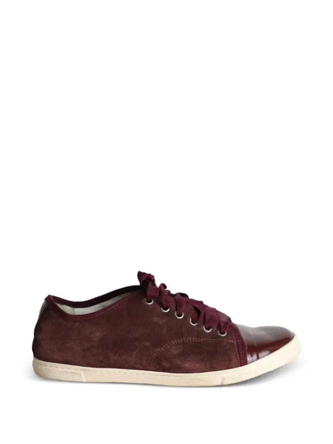 Lanvin Pre-Owned Lanvin ビンテージ スエード レースアップ スニーカー - レッドの商品画像