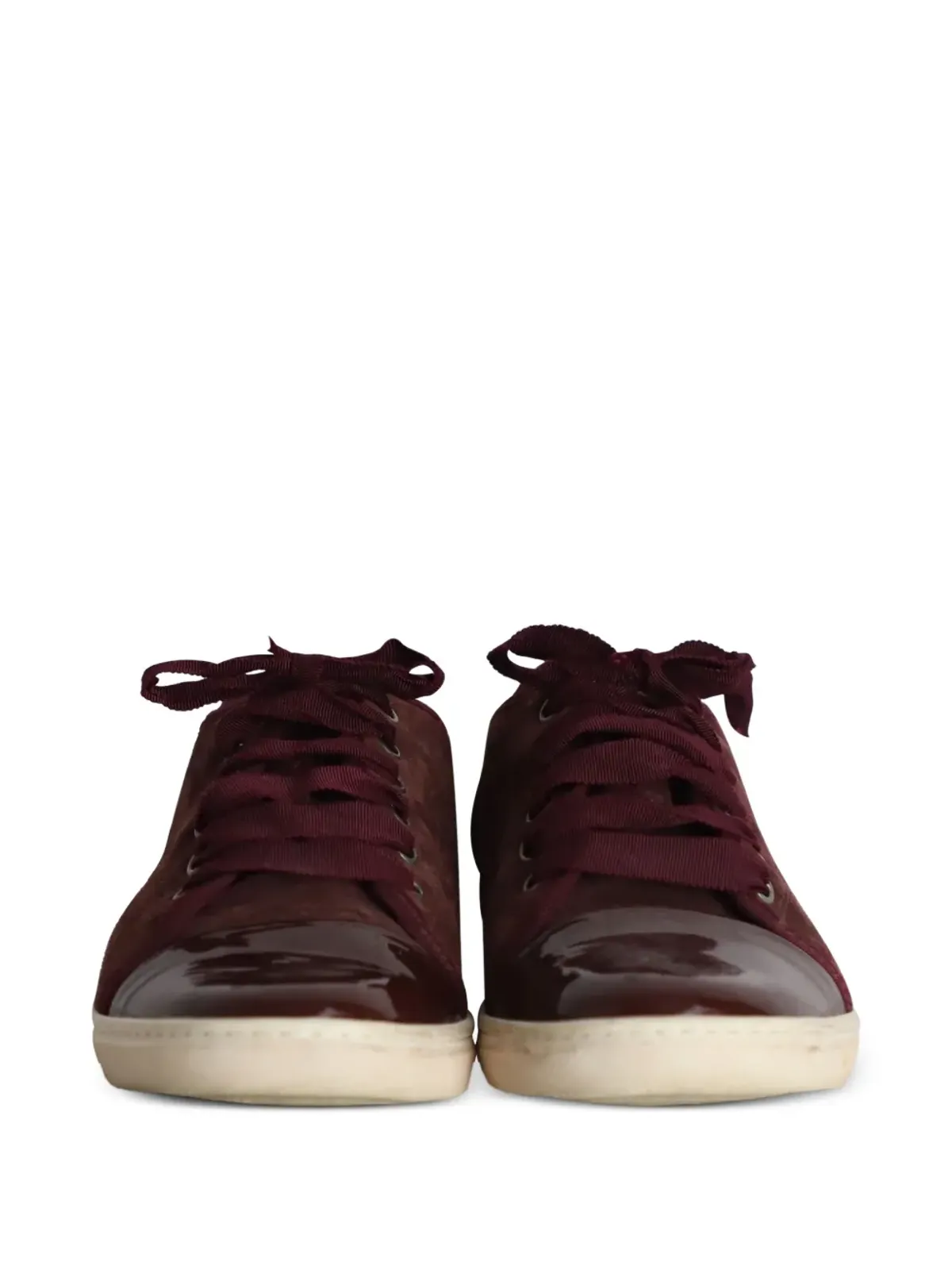 Lanvin ビンテージ スエード レースアップ スニーカー - レッド - 画像5