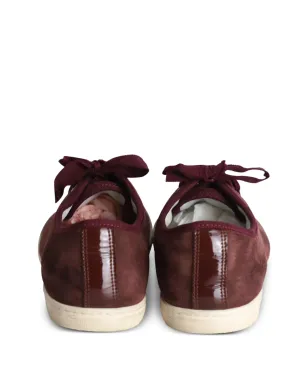 Lanvin ビンテージ スエード レースアップ スニーカー - レッド - サムネイル3