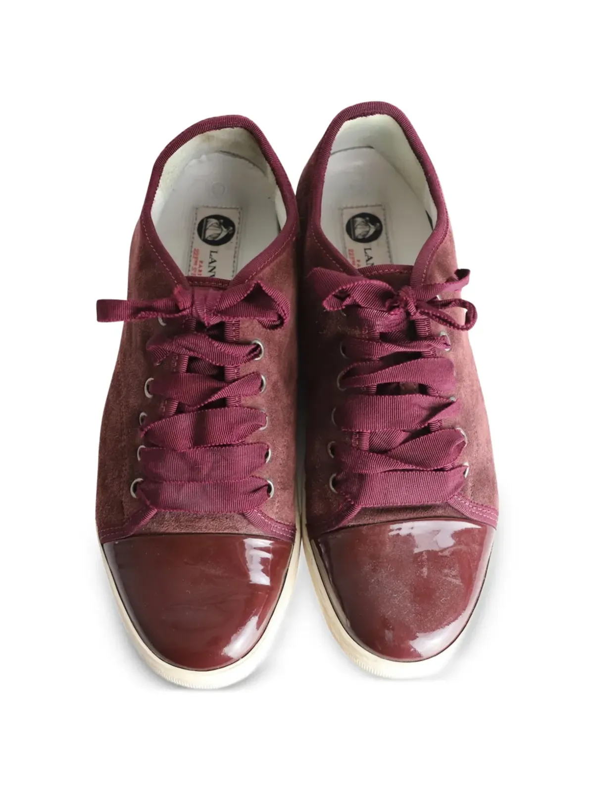 Lanvin ビンテージ スエード レースアップ スニーカー - レッド - 画像4