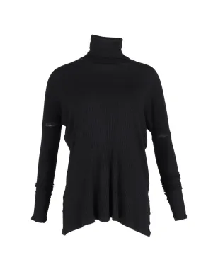 Maison Martin Margiela Pre-Owned リブ編み オーバーサイズ タートルネック セーター - ブラック - サムネイル1