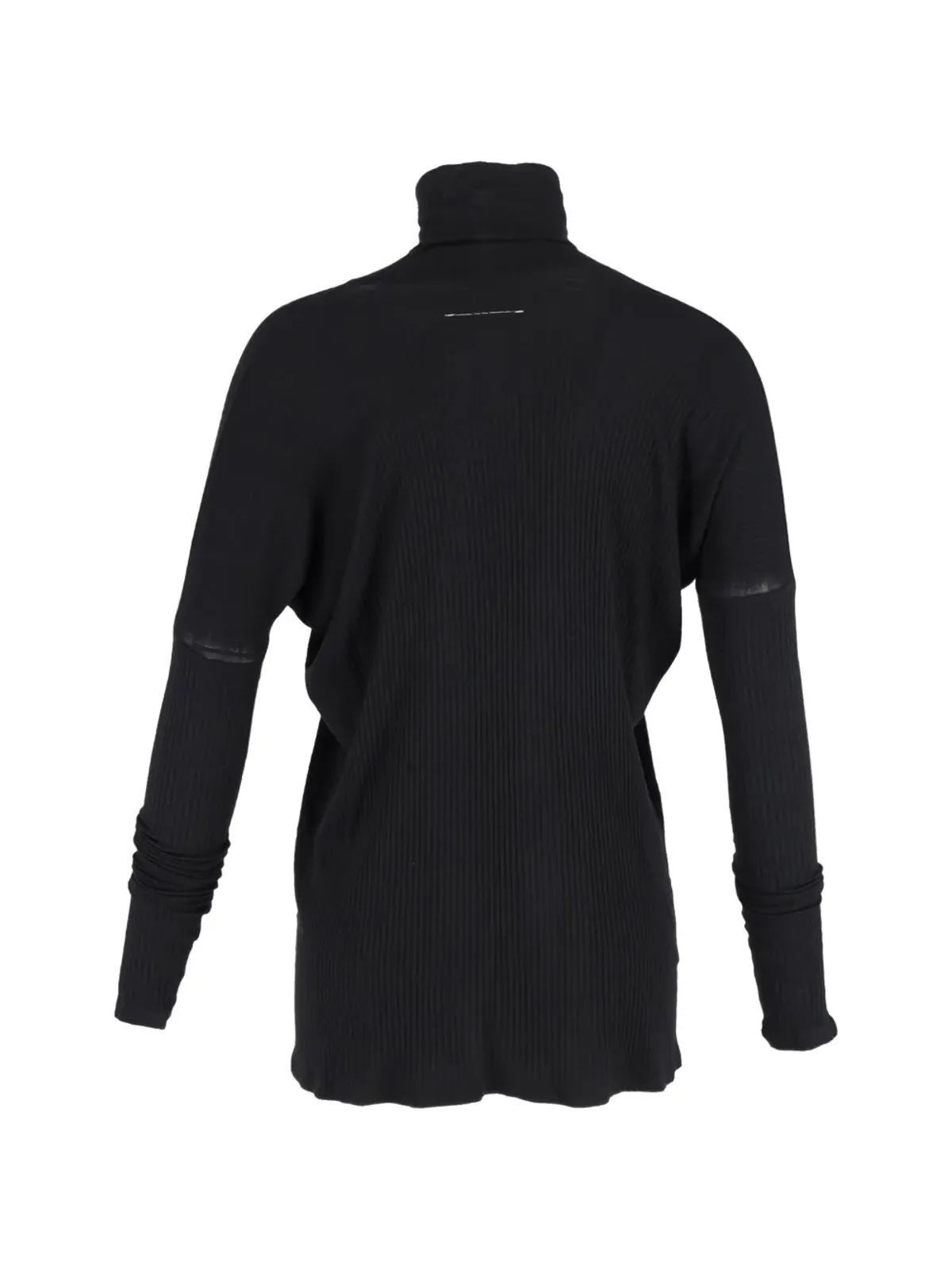 Maison Martin Margiela Pre-Owned リブ編み オーバーサイズ タートルネック セーター - ブラック - 画像2