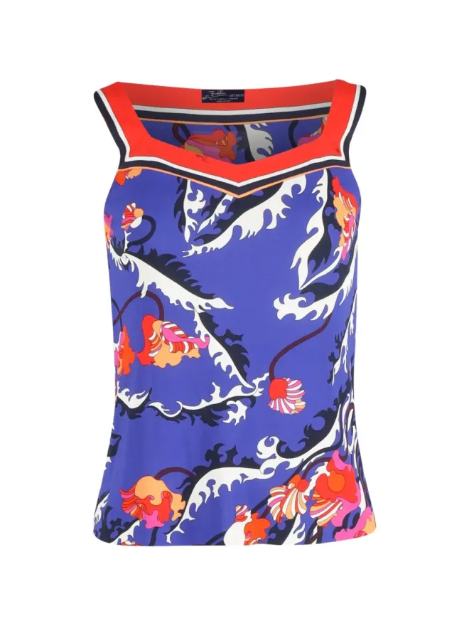 PUCCI Pre-Owned PUCCI Pre-Owned プリントノースリーブブラウスの商品画像