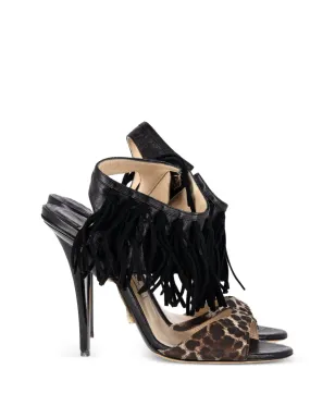 Jimmy Choo ビンテージ フリンジサンダル - サムネイル2