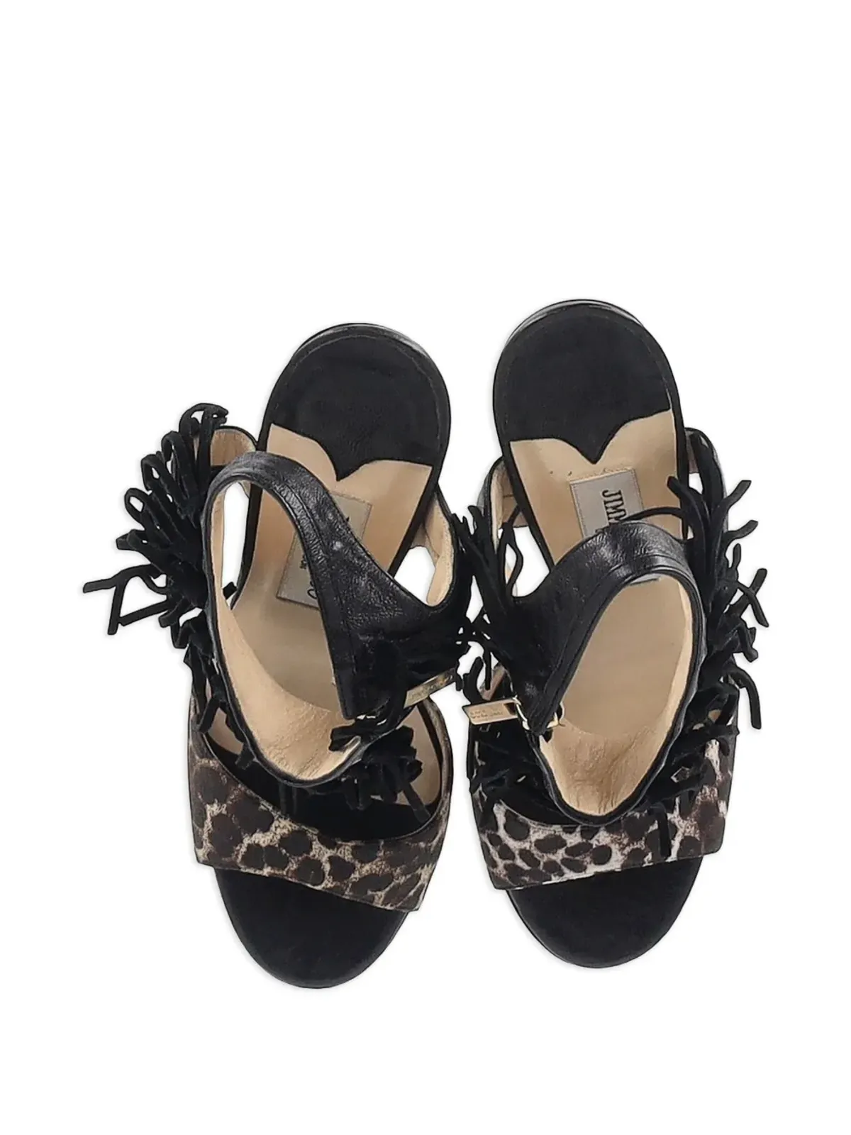 Jimmy Choo ビンテージ フリンジサンダル - 画像4