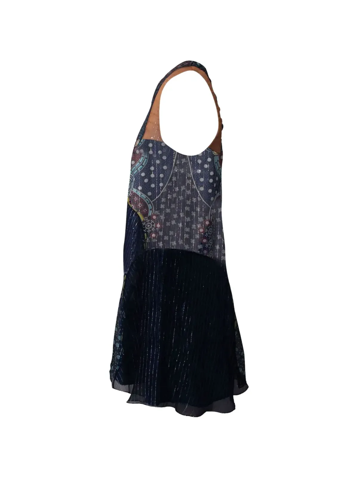 Mary Katrantzou プリント ノースリーブ ドレス ブルー - 画像3
