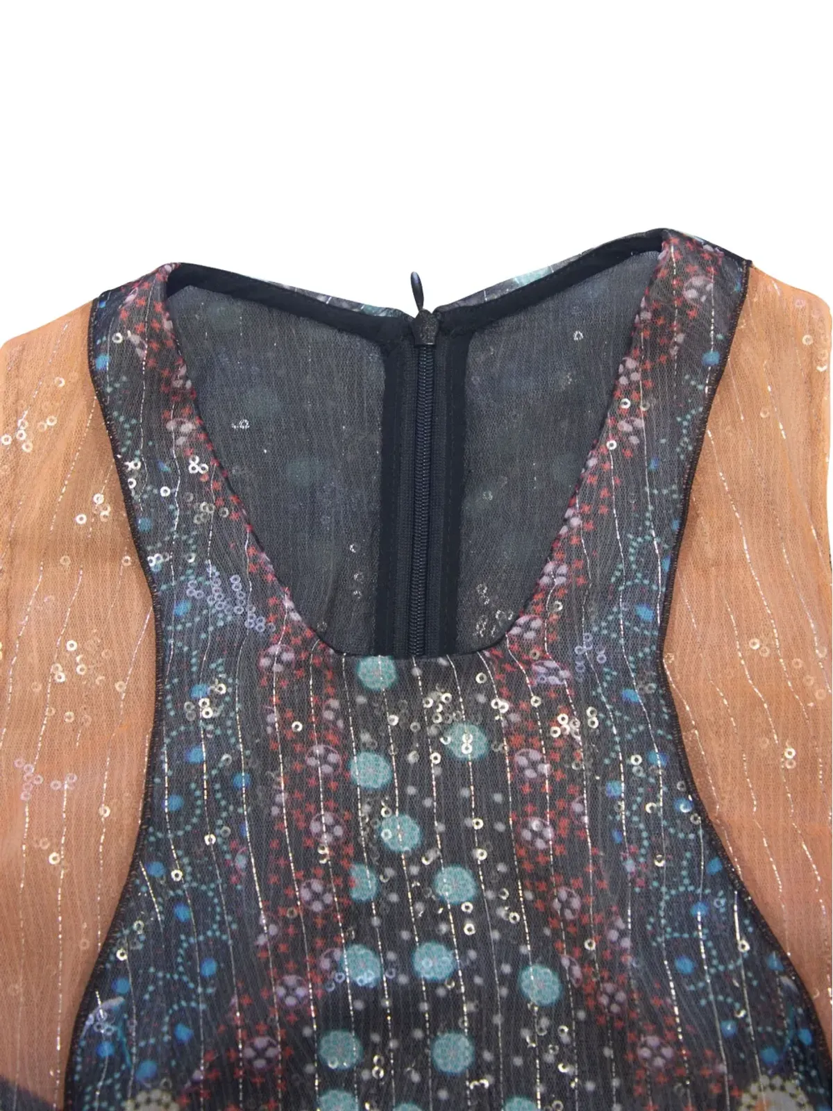 Mary Katrantzou プリント ノースリーブ ドレス ブルー - 画像4
