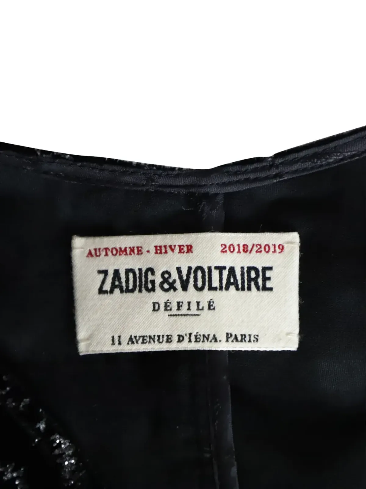 Zadig&Voltaire ベロアのフリル付きミニドレス - ブラック - 画像4
