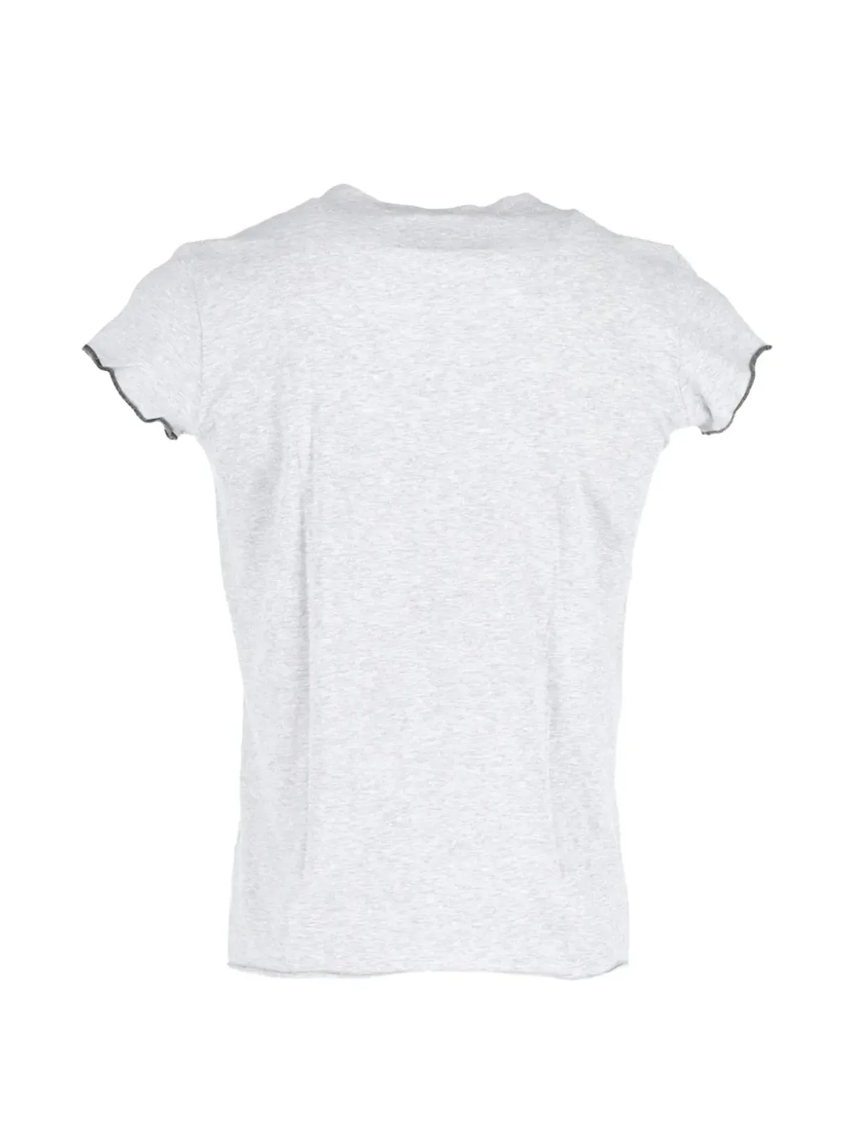 Saint Laurent Pre-Owned Vネック コットン Tシャツ - グレー - 画像2
