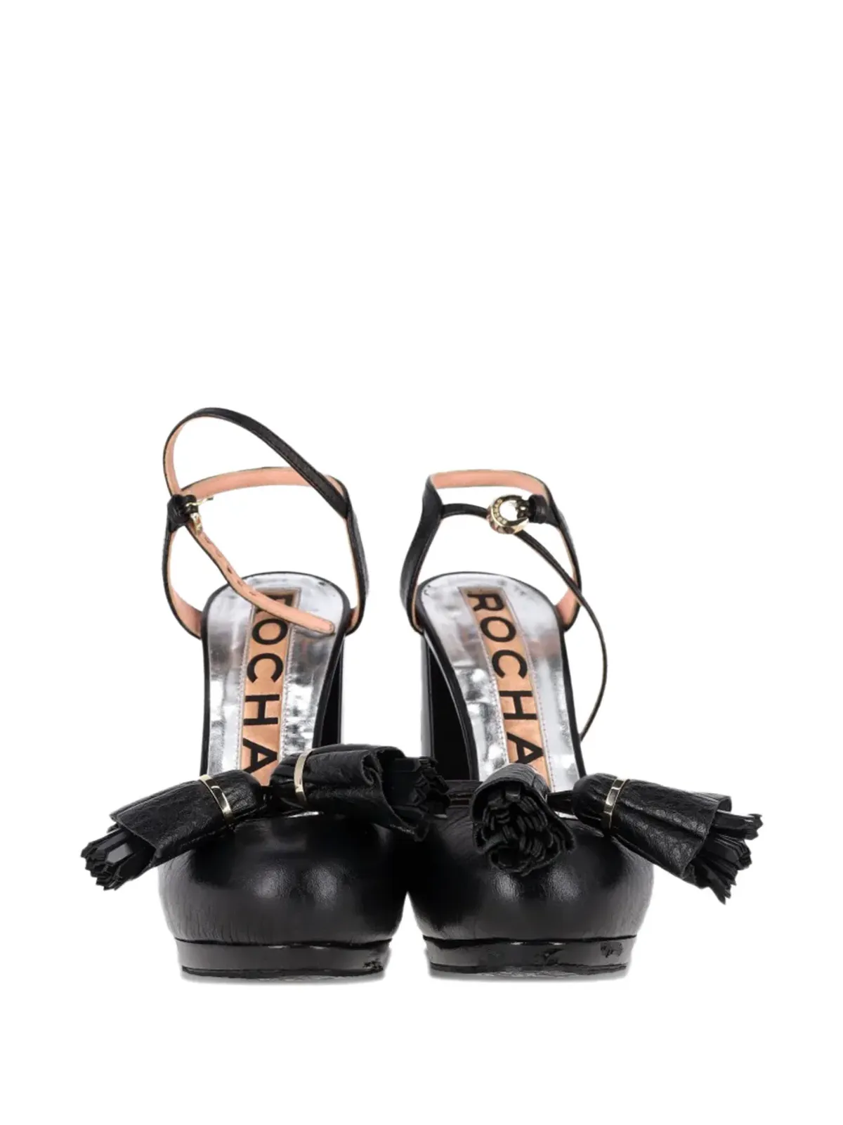 Rochas Vintage タッセルディテールサンダル - 画像4