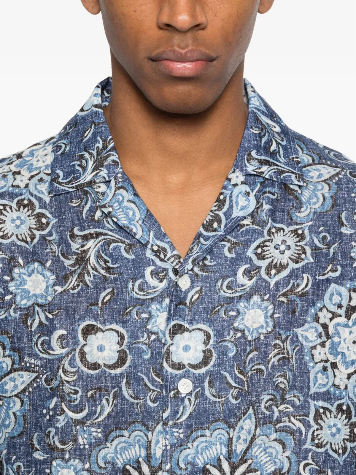 Isaia 花柄シャツ - Blue - 画像5