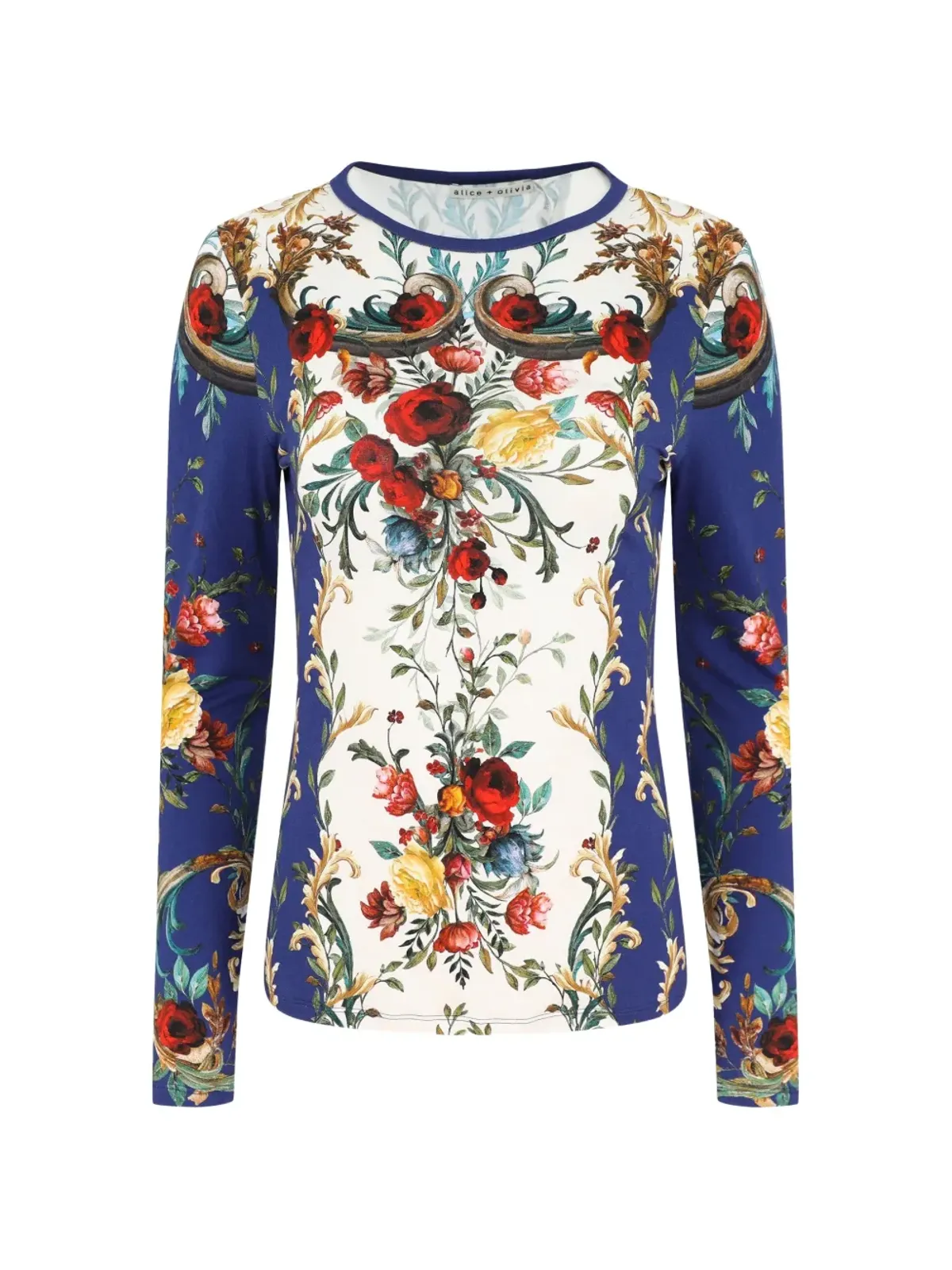 alice + olivia Delaina 花柄プリント Tシャツ - 画像1