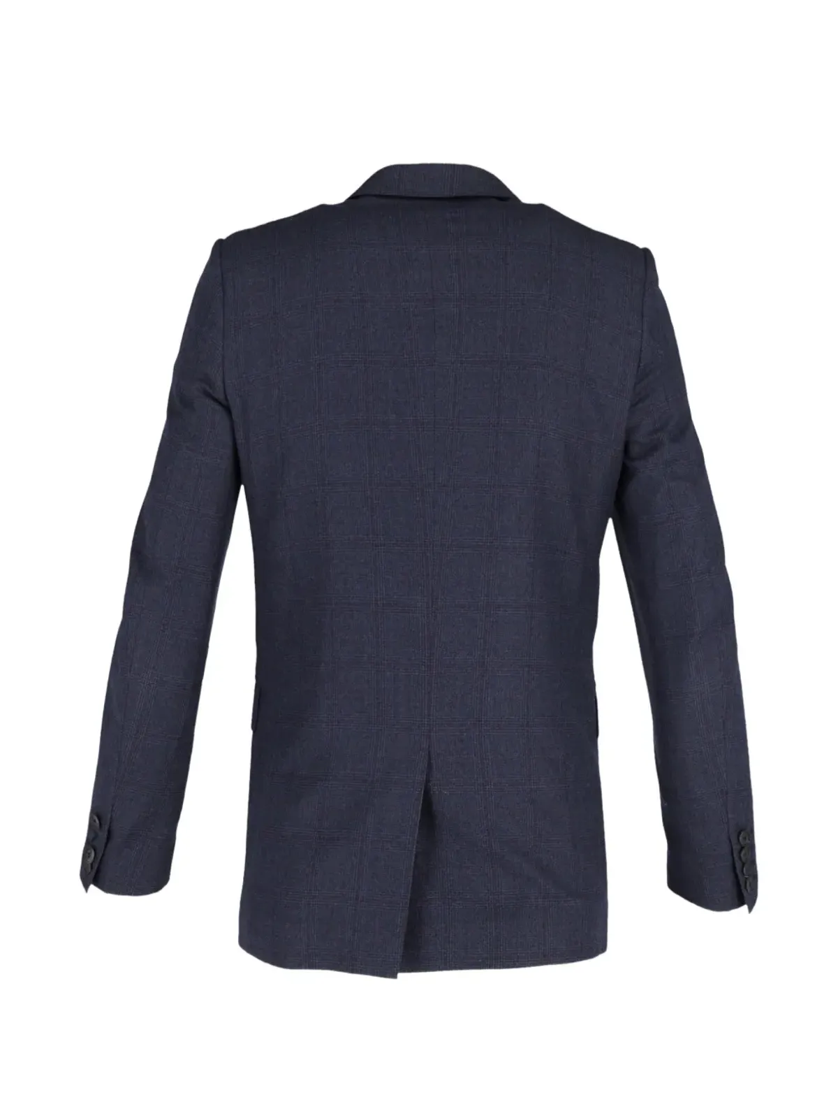 Burberry Pre-Owned チェック柄 シングルブレスト ブレザー（ブルー） - 画像2