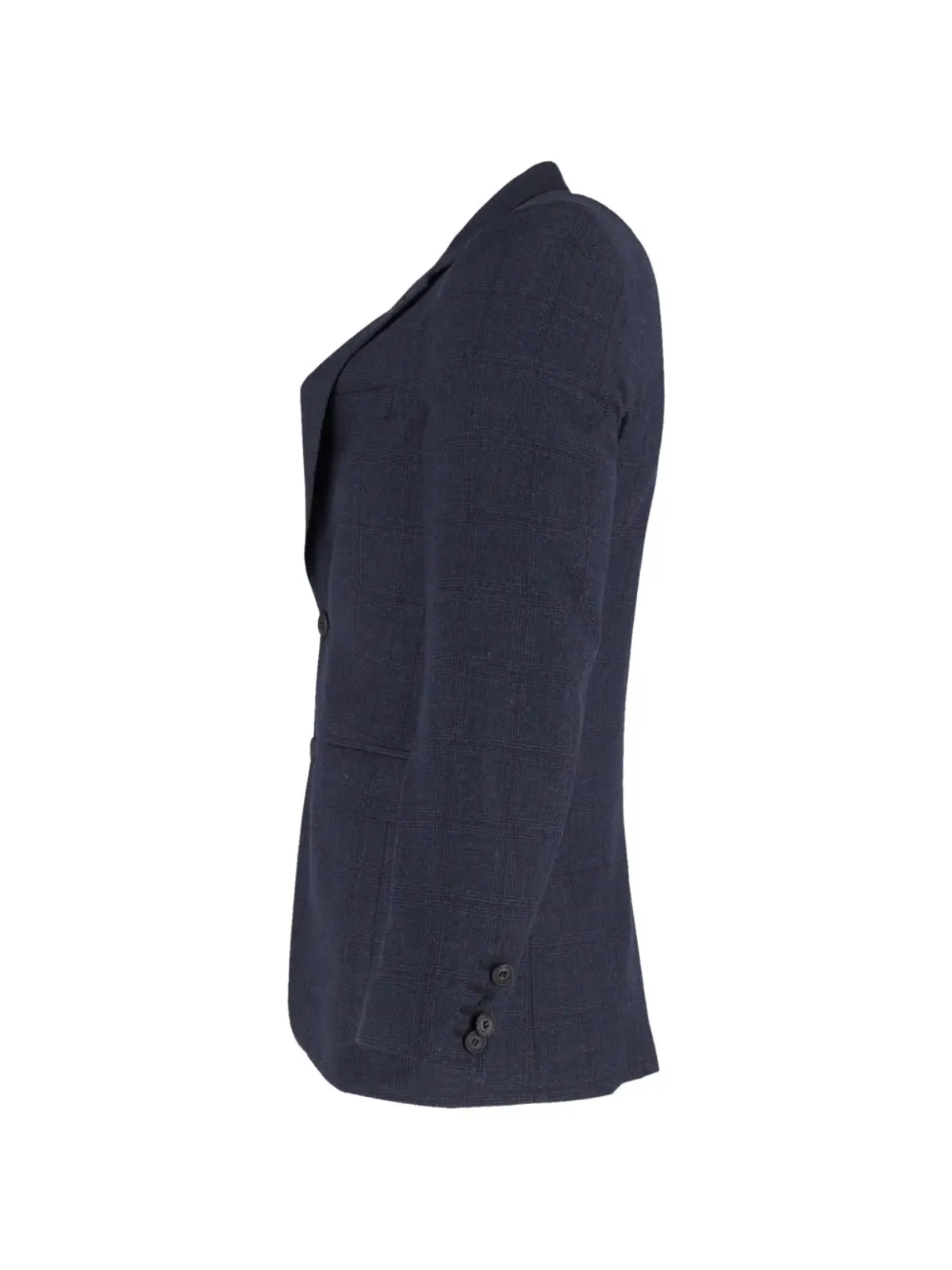 Burberry Pre-Owned チェック柄 シングルブレスト ブレザー（ブルー） - 画像3