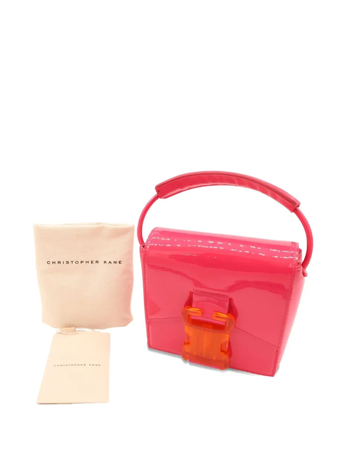 Christopher Kane セーフティバックル クロスボディバッグ ピンク - 画像5