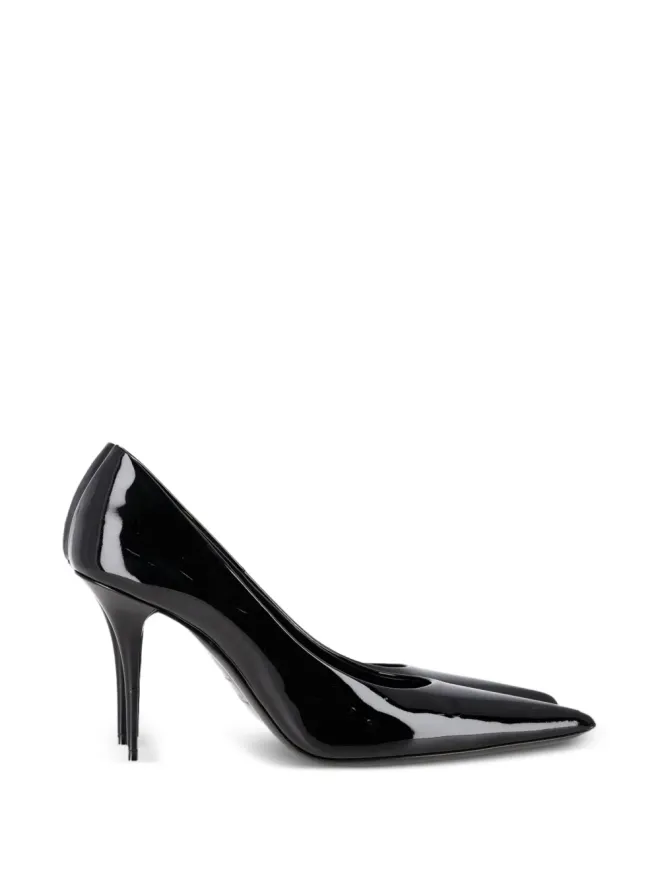 Saint Laurent Pre-Owned Saint Laurent Pre-Owned Norma patent pumps - Blackの商品画像