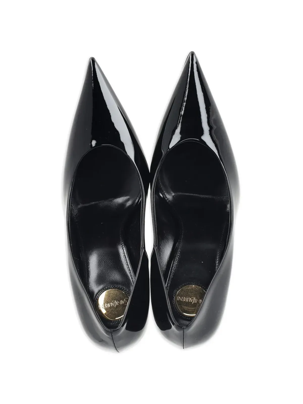 Saint Laurent Pre-Owned Norma patent pumps - Black - 画像4