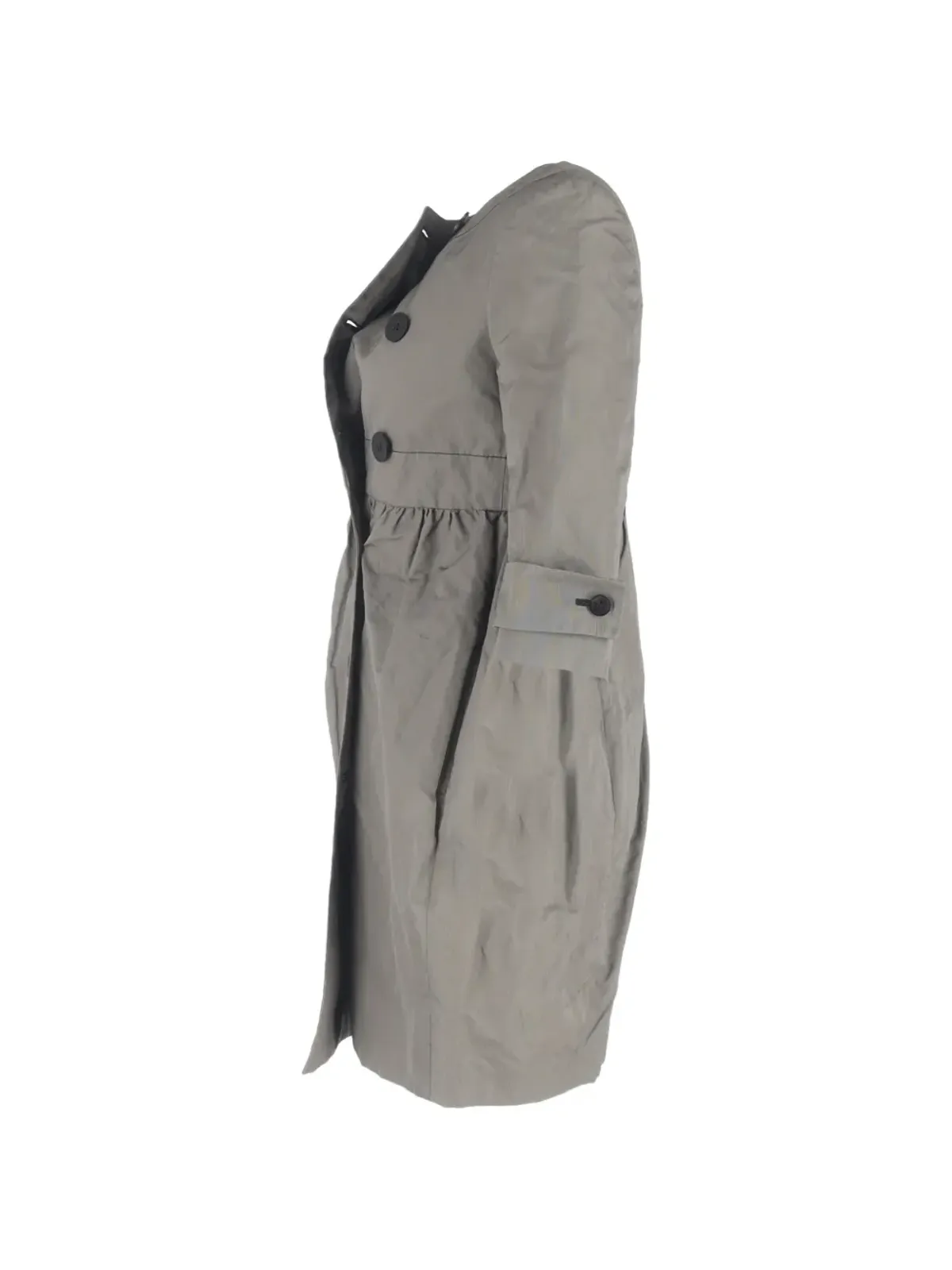Stella McCartney Pre-Owned ノーカラー・フレアコート - 画像3