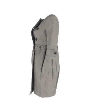 Stella McCartney Pre-Owned ノーカラー・フレアコート - サムネイル3
