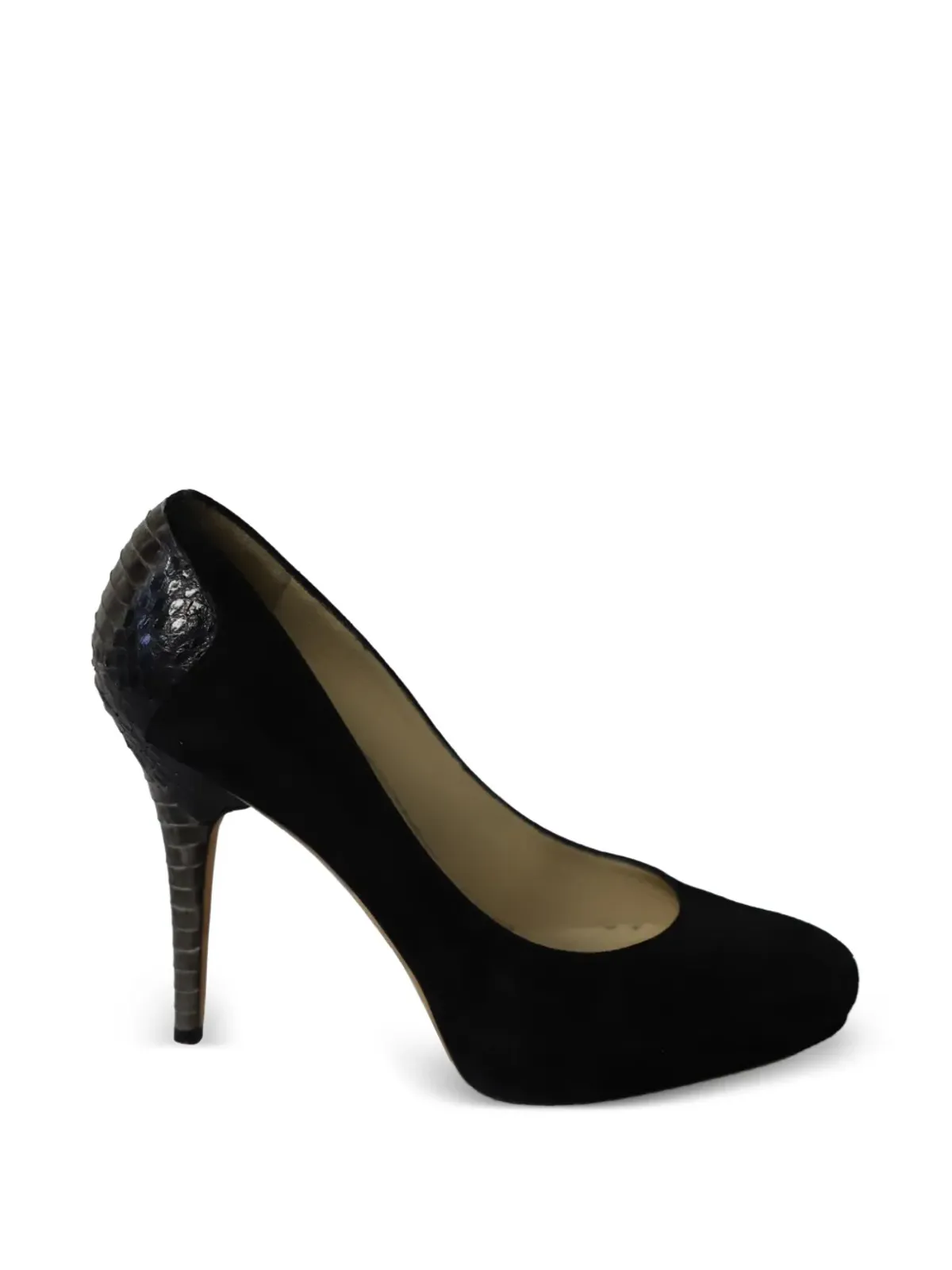 Jimmy Choo ビンテージ 蛇柄ヒールパンプス - ブラック - 画像1