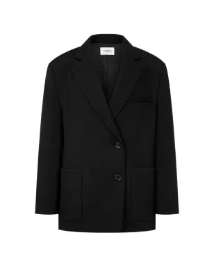 TOMBOY ブラックのダブルブレストボタンブレザー - サムネイル1