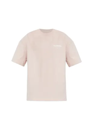 AllSaints アンダーグラウンド プリントロゴTシャツ - ピンク - サムネイル1