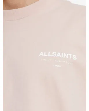AllSaints アンダーグラウンド プリントロゴTシャツ - ピンク - サムネイル5