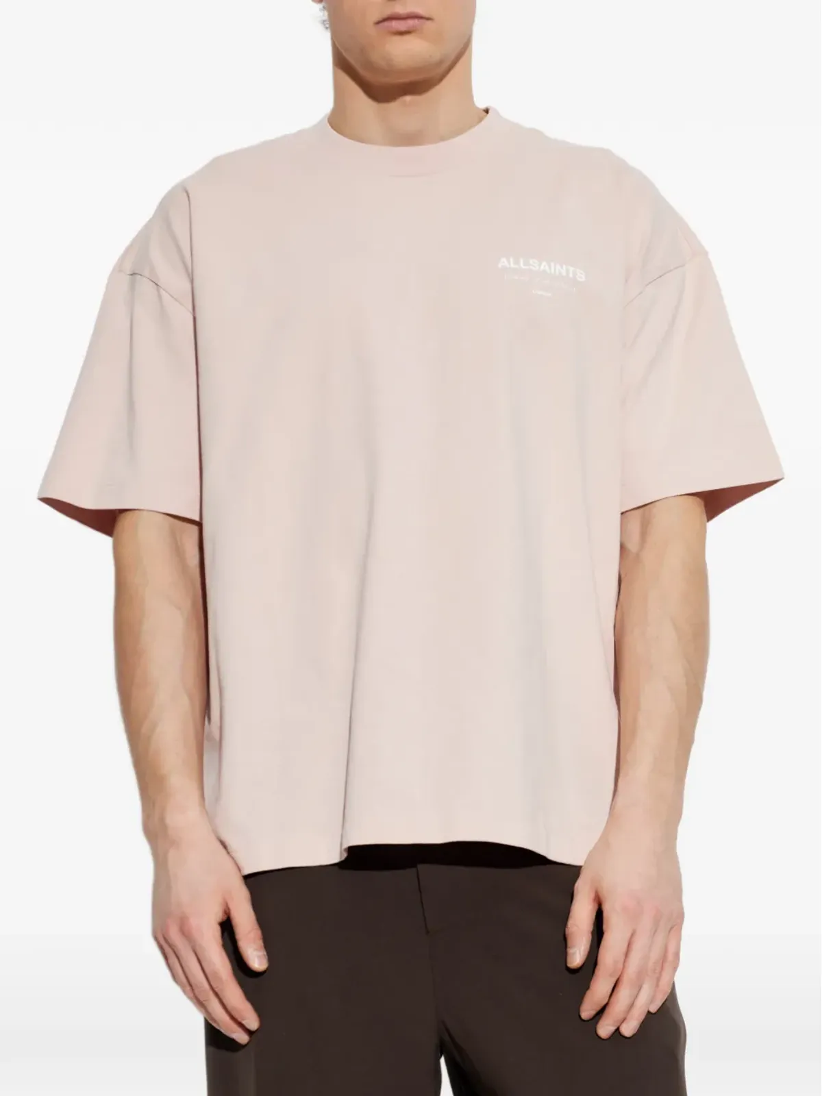 AllSaints アンダーグラウンド プリントロゴTシャツ - ピンク - 画像3