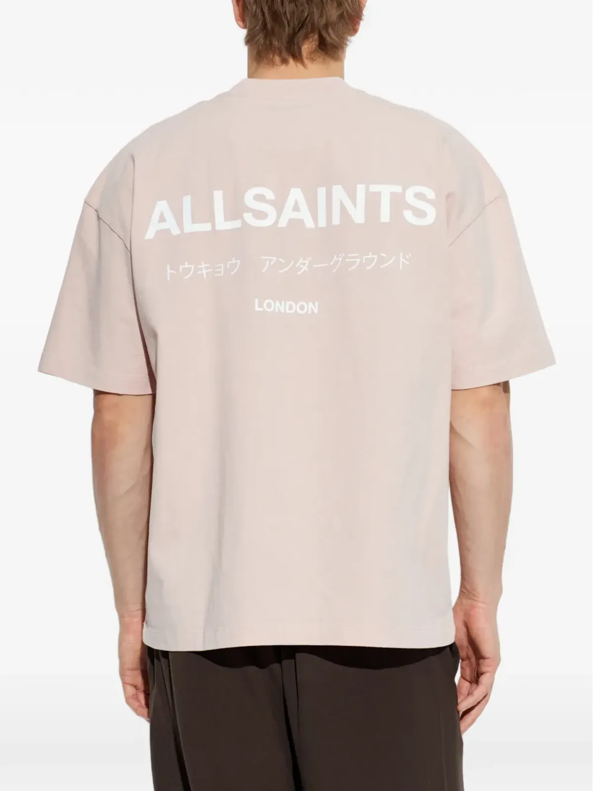AllSaints アンダーグラウンド プリントロゴTシャツ - ピンク - 画像4