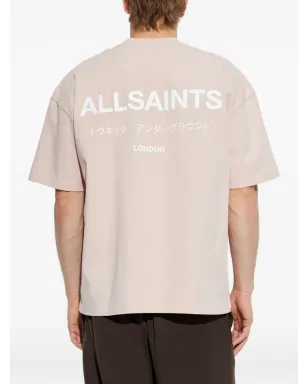 AllSaints アンダーグラウンド プリントロゴTシャツ - ピンク - サムネイル4