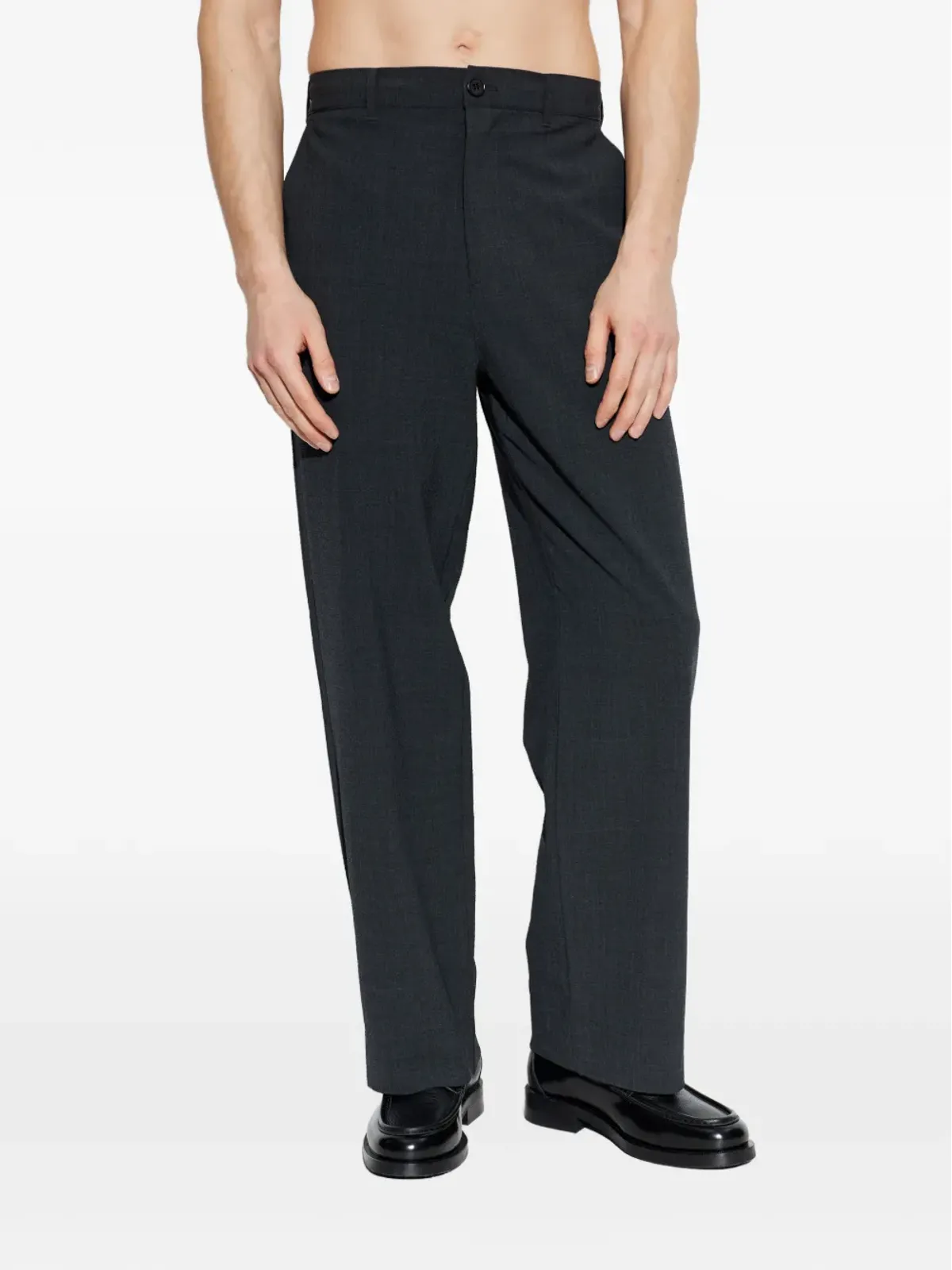 AllSaints ストレートパンツ グレー - 画像3