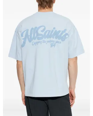 AllSaints Odyssey プリントロゴ Tシャツ ブルー - サムネイル4