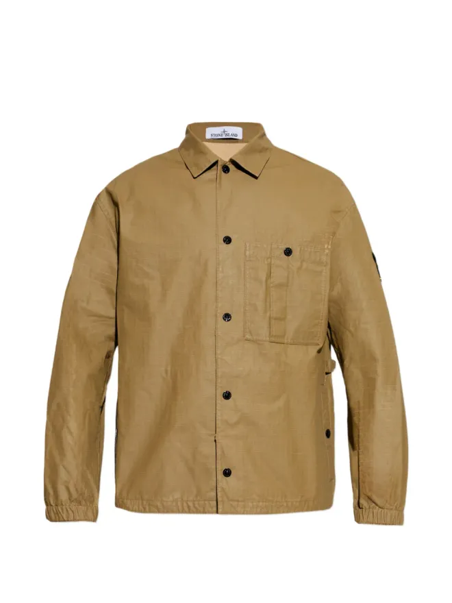 Stone Island Stone Island ボタン付きポケットオーバーシャツの商品画像